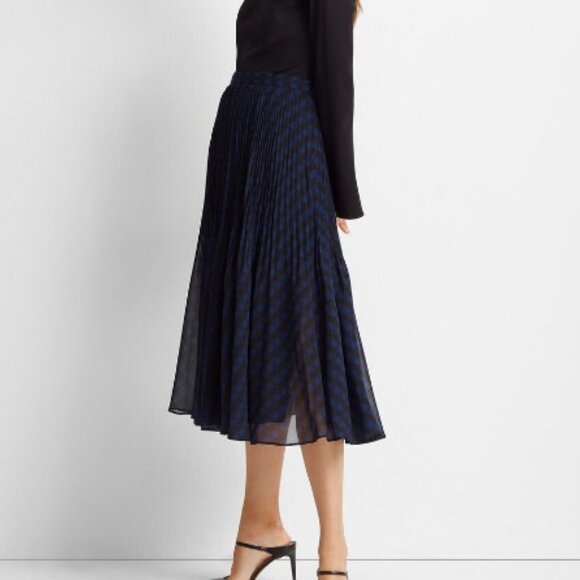 Club Monaco Yowshee patterned pleated midi Skirt - Picture 2 of 7